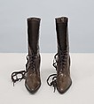 Boots, Julian &amp; Kokenge Company (American, 1893–1974), leather, cotton, silk, metal, American